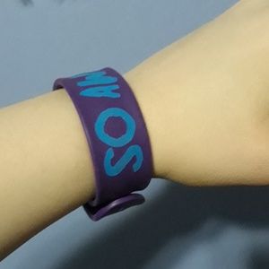 Purple slap bracelet